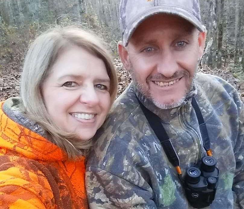 Human Resources worker Michele Main with her Husband